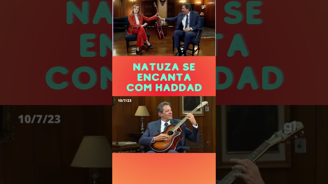 Natuza Nery tieta Fernando Haddad como violeiro na Globonews | #shorts