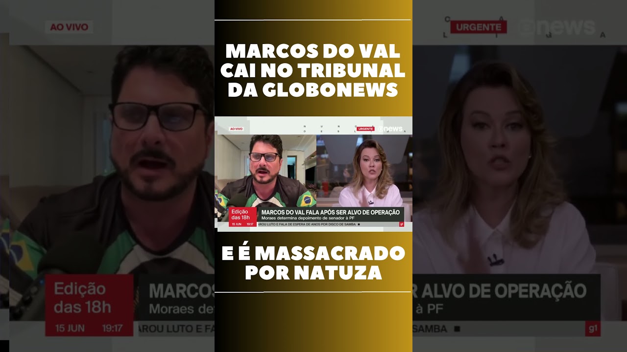 Natuza Nery interroga Do Val como juíza no tribunal da GloboNews | #shorts
