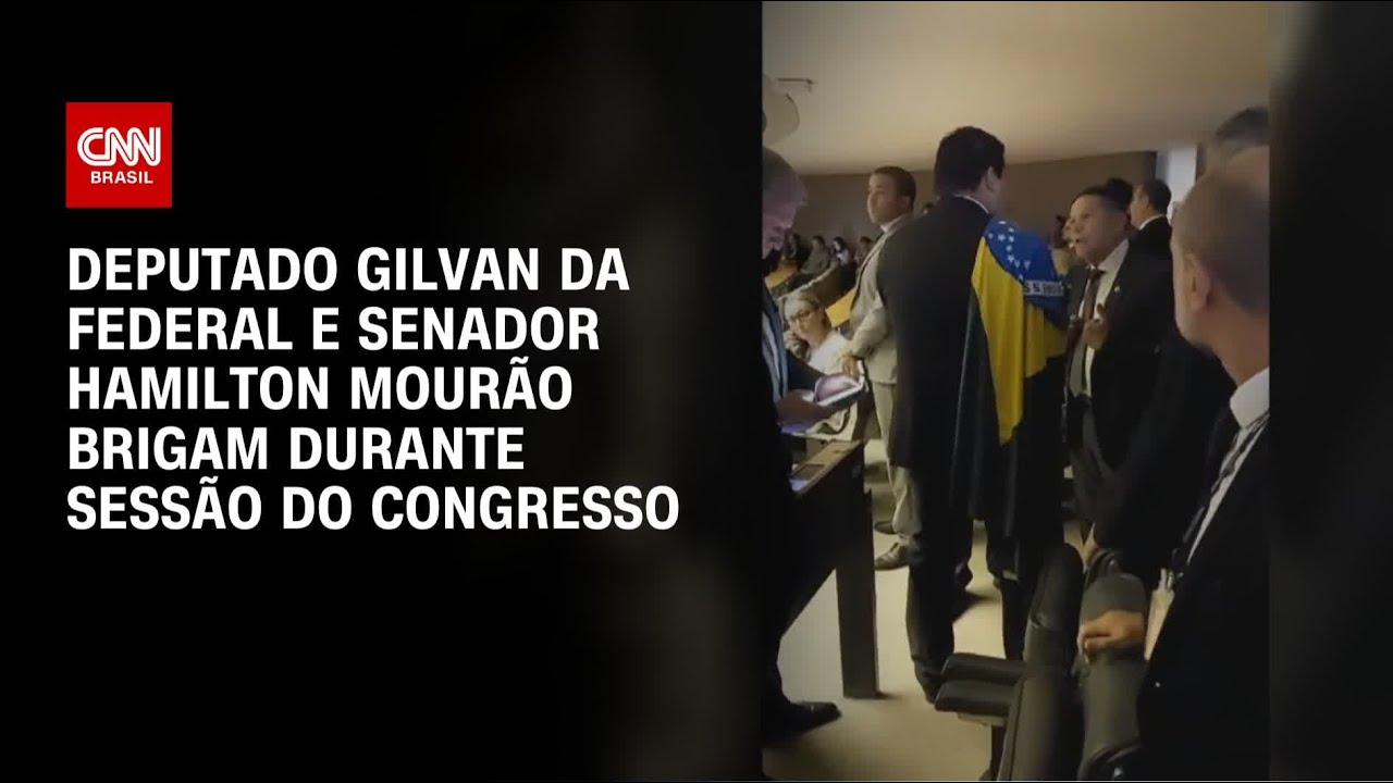 Deputado Gilvan da Federal e senador Hamilton Mourão brigam no Congresso | BASTIDORES CNN