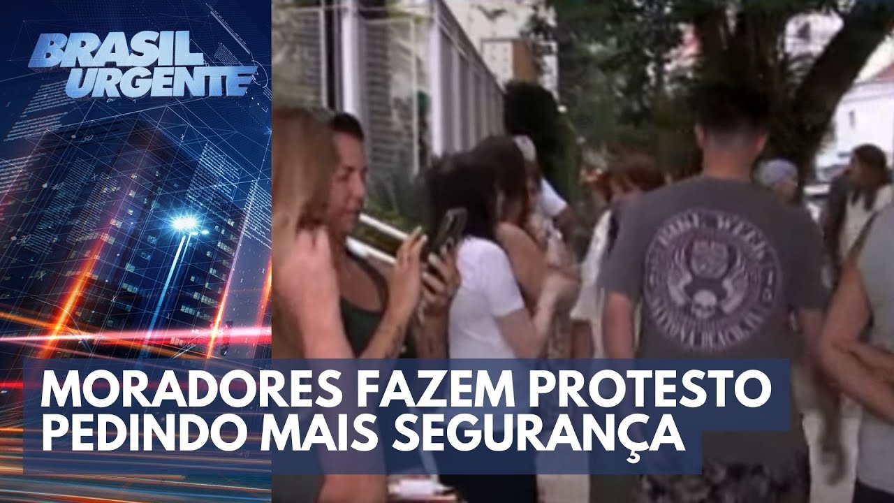Adolescente baleado: moradores fazem protesto pedindo segurança | Brasil Urgente