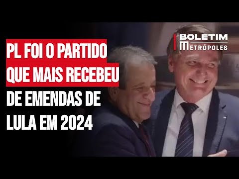 Partido de Bolsonaro foi o maior beneficiário de emendas liberadas por Lula em 2023