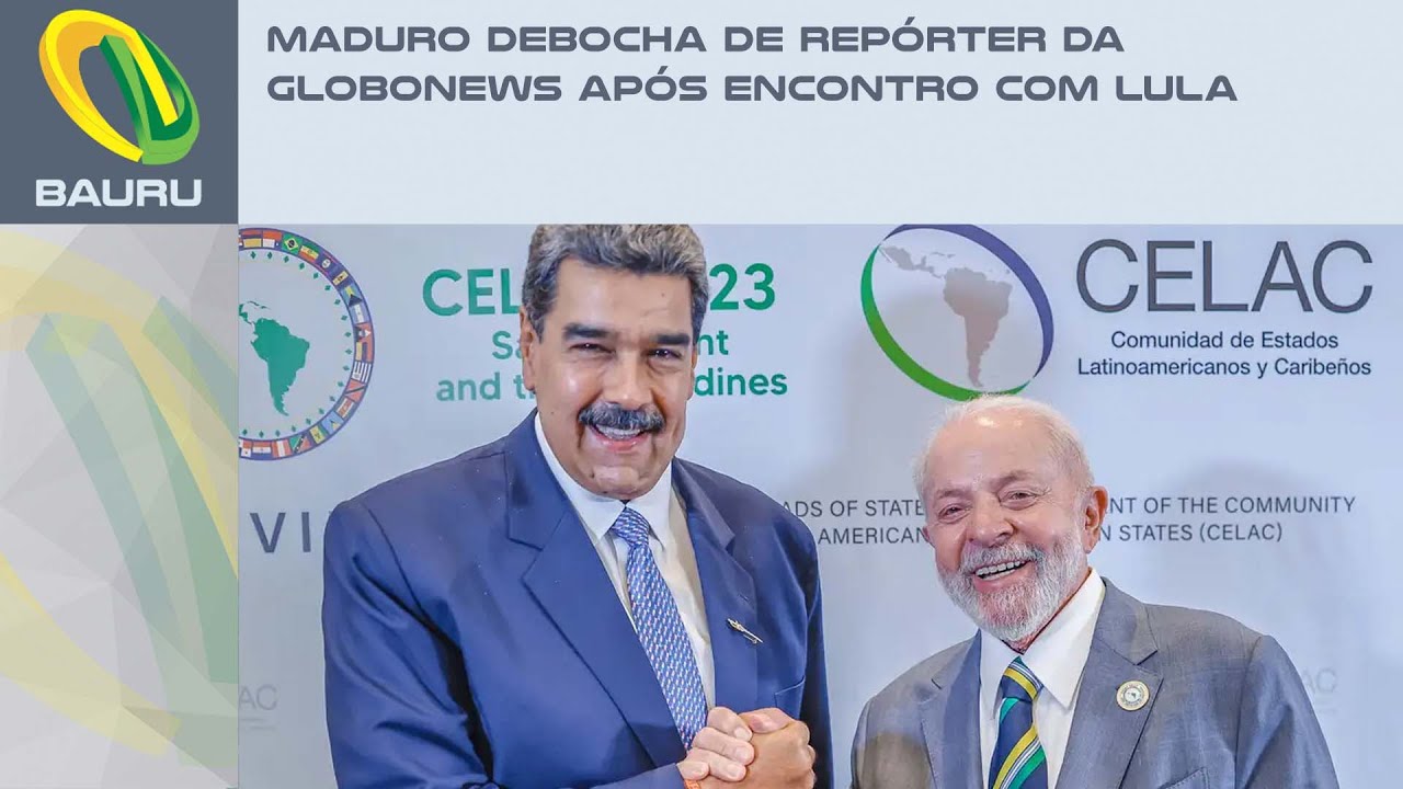 Maduro debocha de repórter da Globonews após encontro com Lula