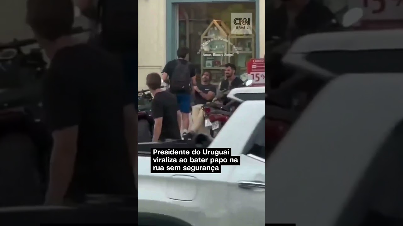 #Shorts – Presidente do Uruguai viraliza com vídeo batendo papo na rua, tranquilo e sem segurança