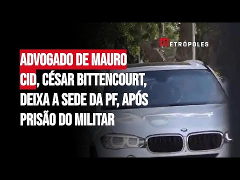 Advogado de Mauro Cid, César Bittencourt, deixa a Sede da PF, após prisão do militar