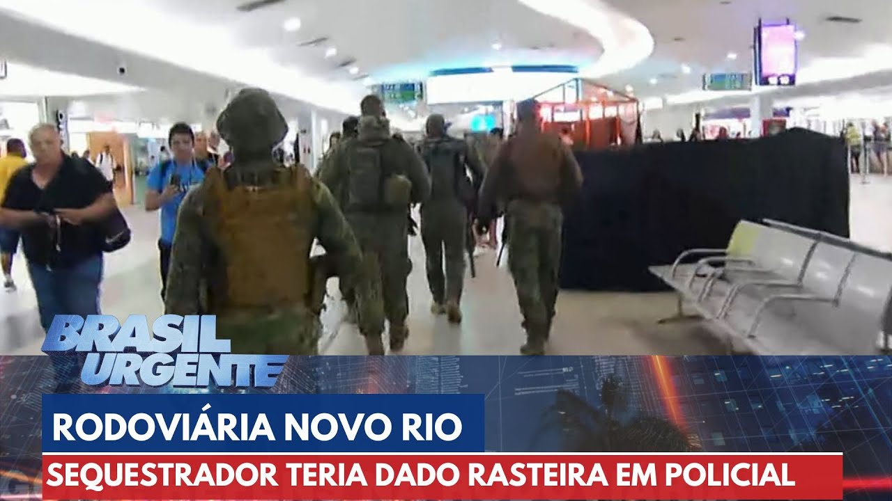 Sequestrador de ônibus no RJ teria dado rasteira em policial | Brasil Urgente