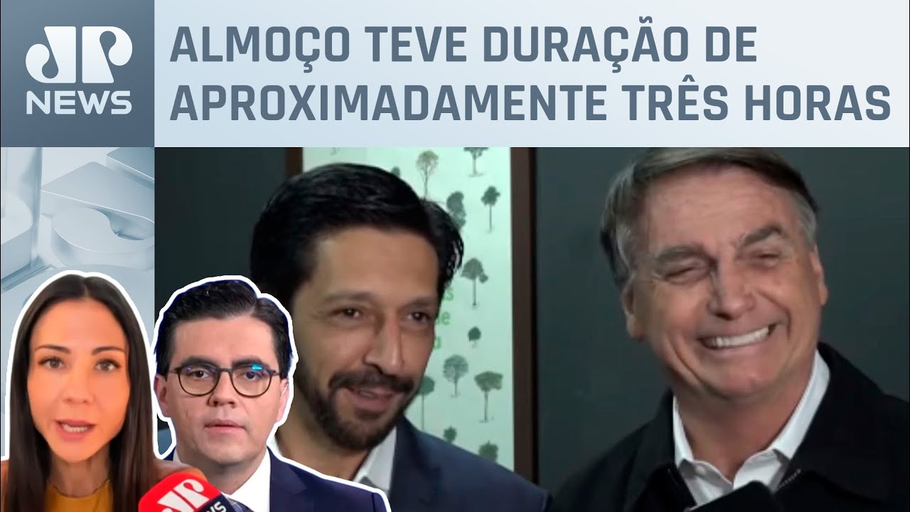Ricardo Nunes almoça com Jair Bolsonaro em São Paulo; Amanda Klein e Cristiano Vilela analisam