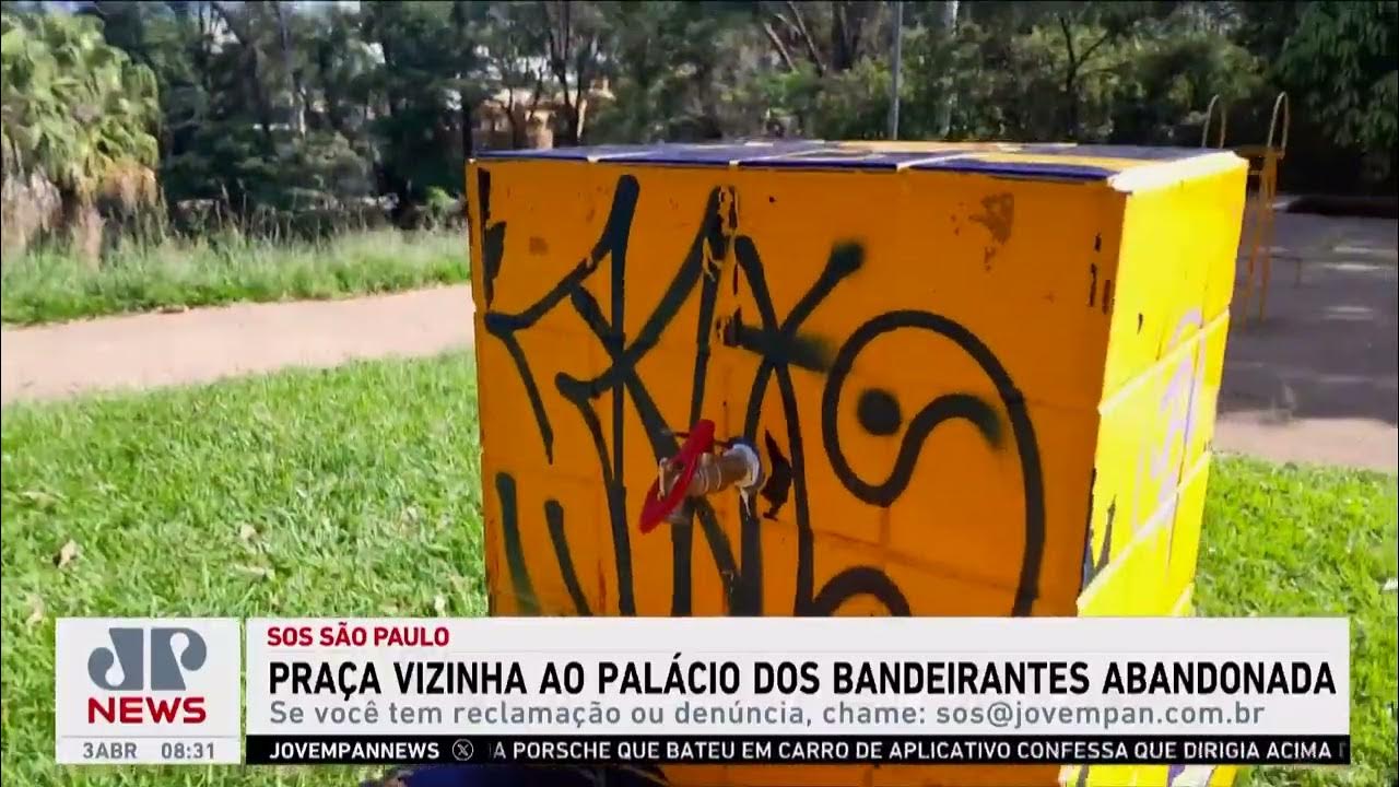 Praça vizinha ao Palácio dos Bandeirantes abandonada | SOS São Paulo