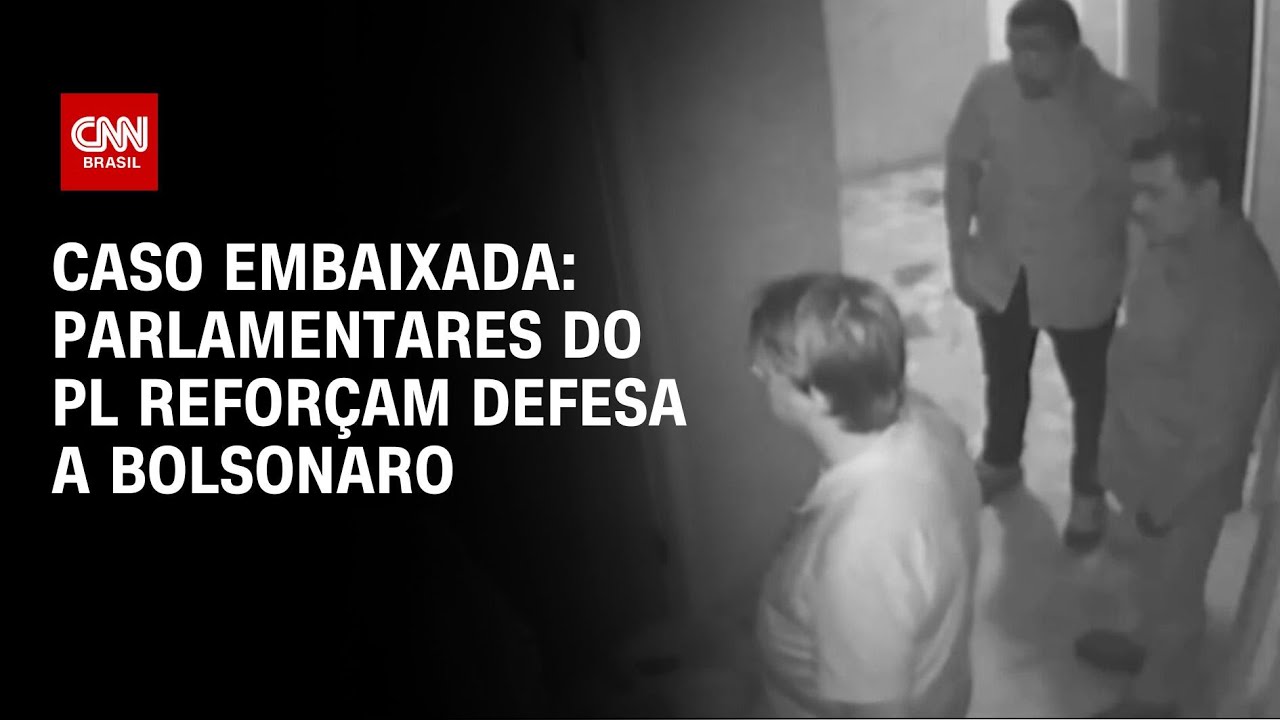 Caso embaixada: parlamentares do PL reforçam defesa a Bolsonaro | LIVE CNN