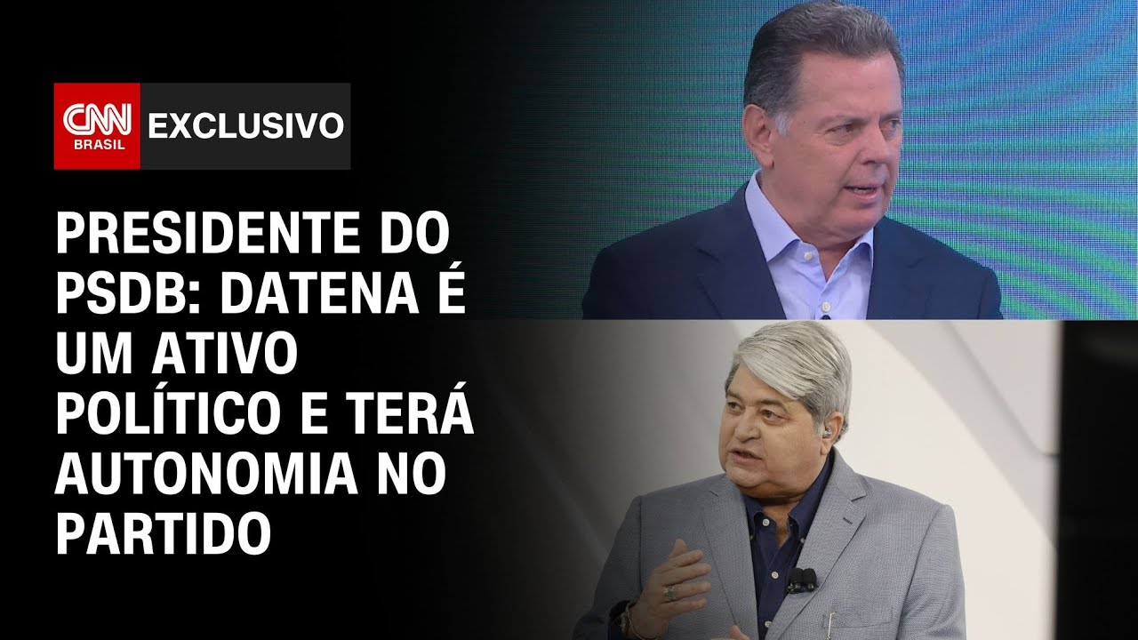 Presidente do PSDB à CNN: Datena é um ativo político e terá autonomia no partido | CNN NOVO DIA