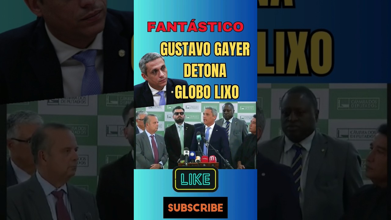 Gustavo Gayer detona Globo Lixo e hipocrisia da imprensa brasileira. #lula $globonews #gustavogayer