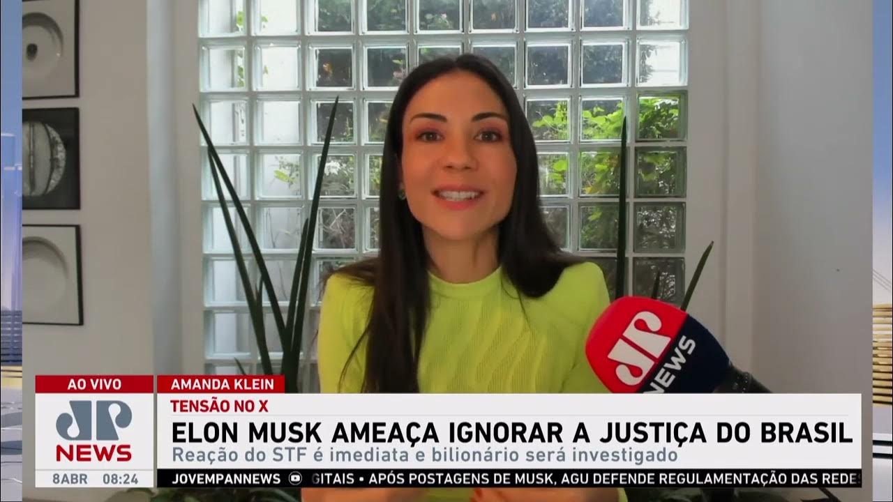 Elon Musk ameaça ignorar Justiça do Brasil; Amanda Klein e Cristiano Vilela analisam