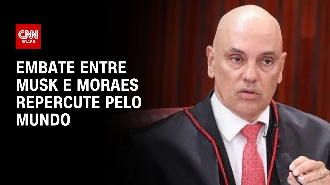 Embate entre Musk e Moraes repercute pelo mundo | CNN NOVO DIA