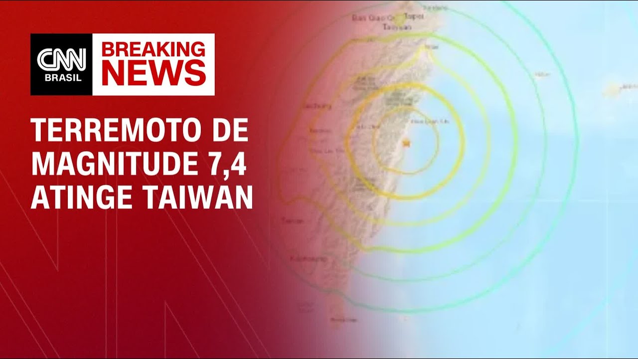 Terremoto de magnitude 7,4 atinge Taiwan | CNN PRIME TIME