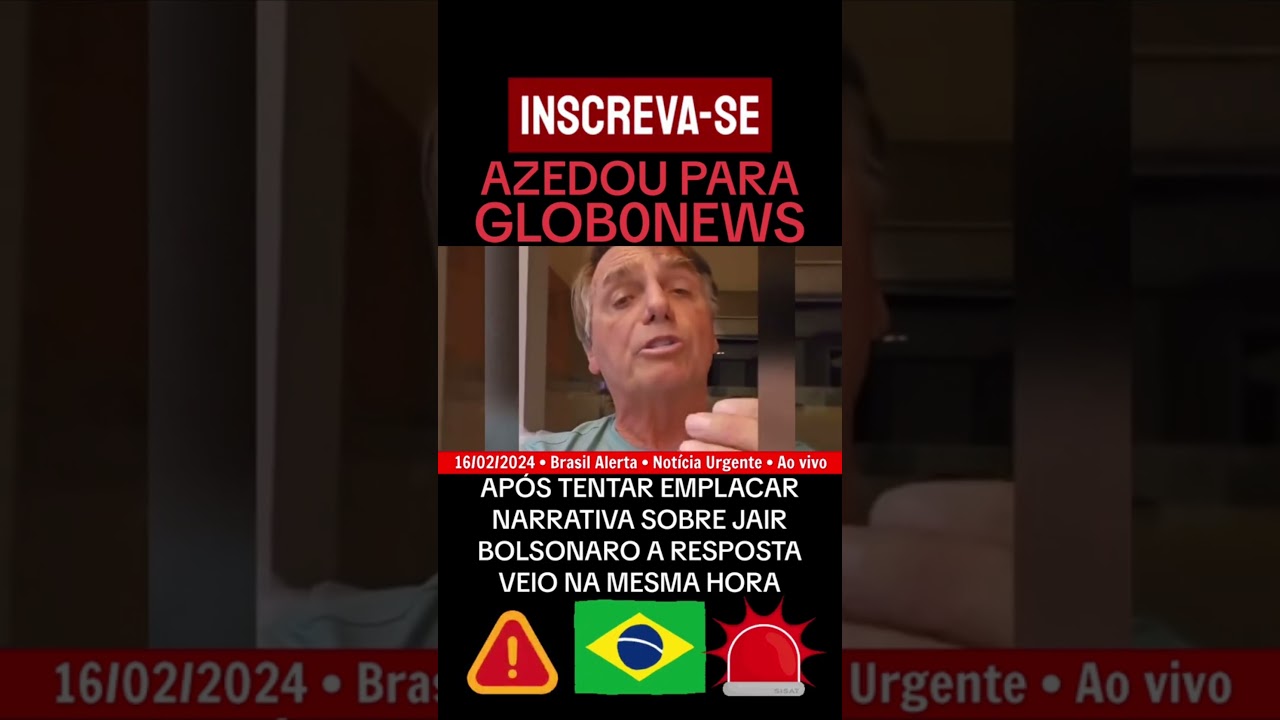 Globonews após tentar emplacar outra narrativa sobre Bolsonaro a verdade apareceu e a resposta veio!