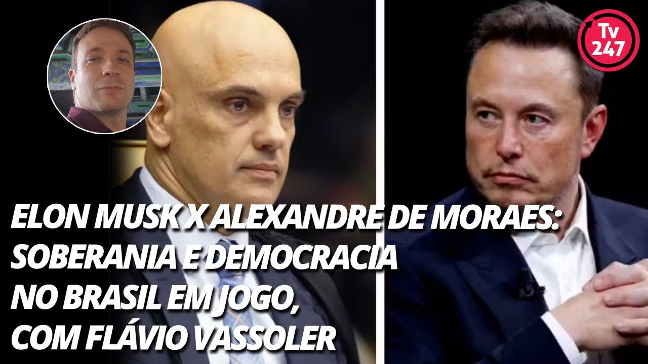 Elon Musk x Alexandre de Moraes: soberania e democracia no Brasil em jogo, com Flávio Vassoler