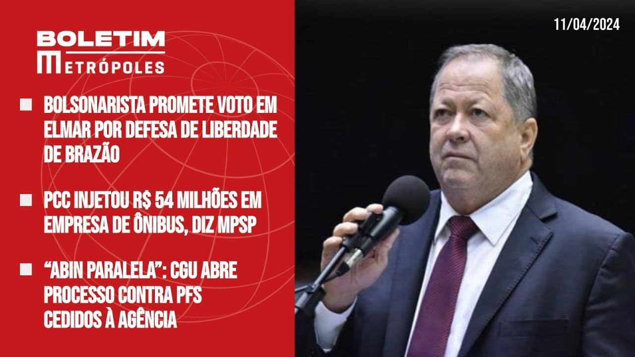 Bolsonarista promete voto em Elmar por liberdade de Brazão; PCC injetou milhões em empresa de ônibus