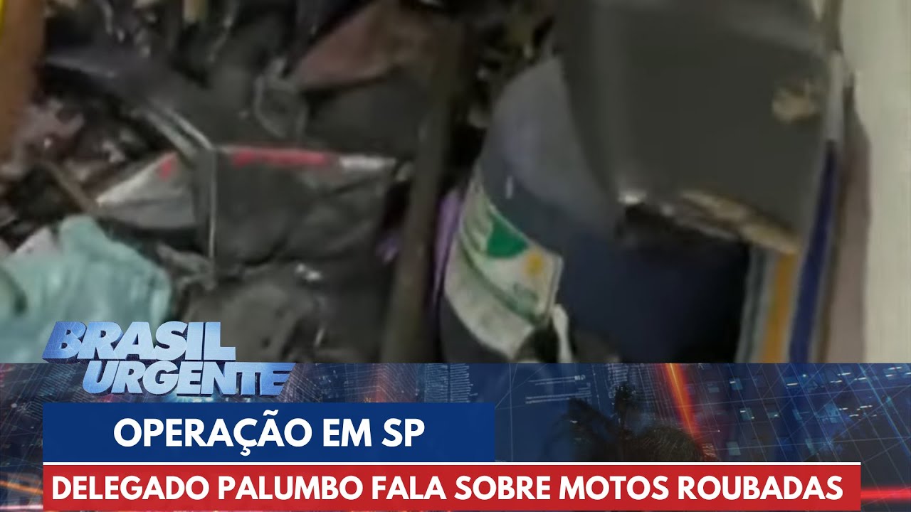 Delegado Palumbo fala com Datena sobre motos roubadas | Brasil Urgente