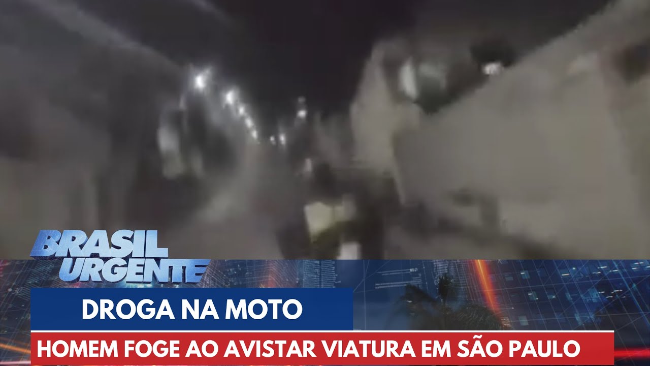 PERSEGUIÇÃO POLICIAL: Homem foge ao avistar viatura em São Paulo | Brasil Urgente