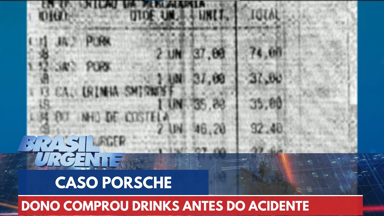 Dono de Porsche comprou drinks com amigos antes de acidente | Brasil Urgente