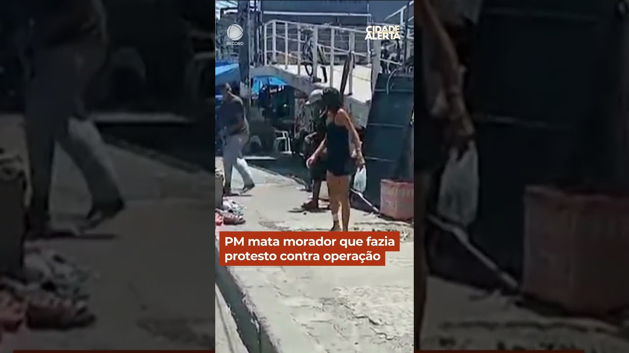 PM mata morador que fazia protesto contra operação policial #shorts #cidadealerta